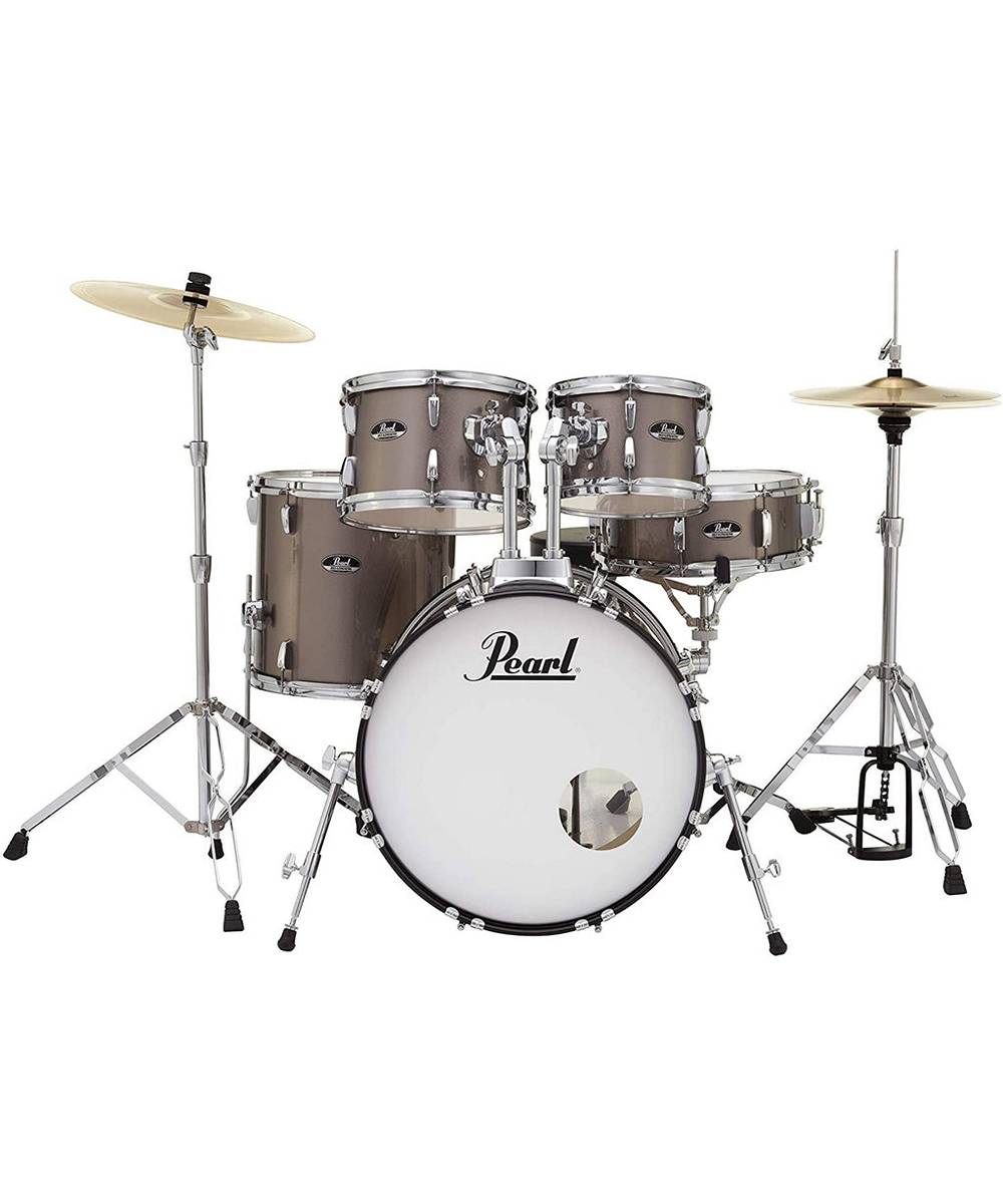 Pearl Roadshow RS505CC707 5 Piece Set with cymbals,throne in Bronze Metallic